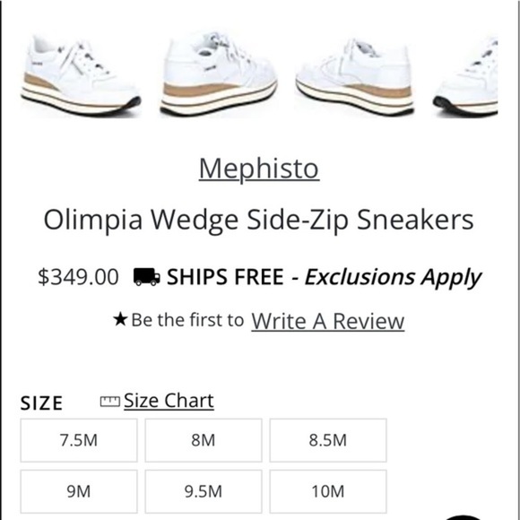 Mephisto Leather Sneakers Air Relax Shock Absorbing Soles White Silver Ladies 10 - Picture 14 of 16